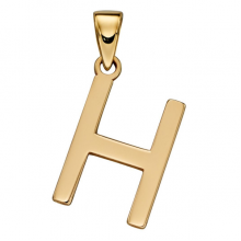 Gold Letter 'H' Pendant (GP 2206)